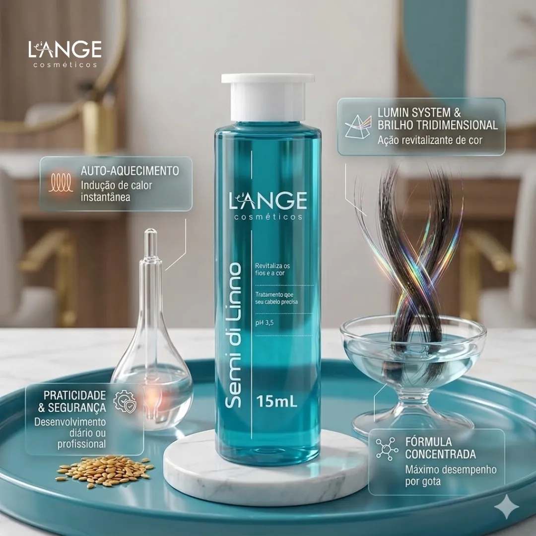 Le Ange: Ampola Semi Di Linno + Brilho 3D. Iap! - Iap Cosméticos